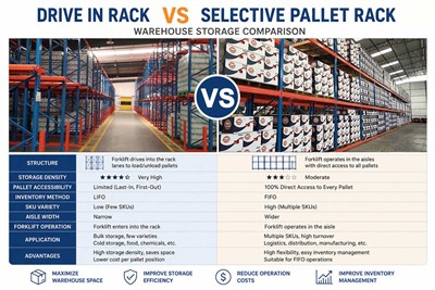 Drive-In Rack vs Selective Pallet Rack: Pa System Storio Warws Sy'n Well?